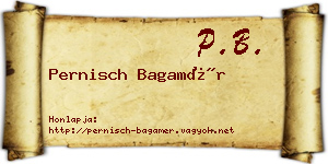Pernisch Bagamér névjegykártya
